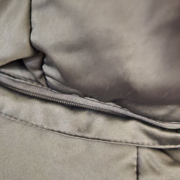 Calvin Klein Gray Duck Down Filled Puffer Jacket Detachable Hood Size S - Picture 4 of 9